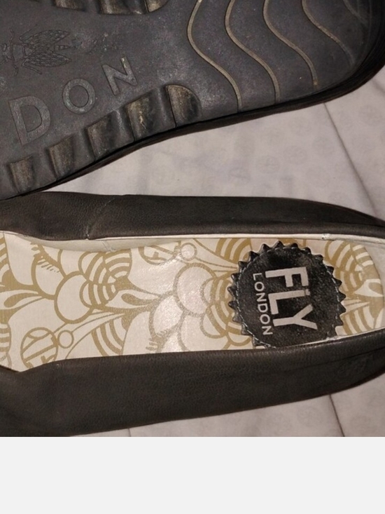 Fly London Shoes - FLY London Black Leather Slip-on Platforms